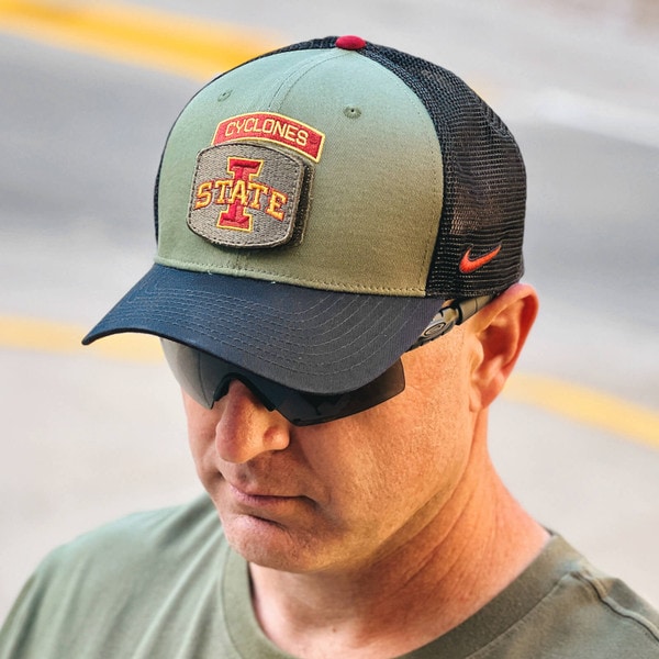 Nike® I-State Military Appreciation Olive Trucker Hat (Sized) (was $34.00)